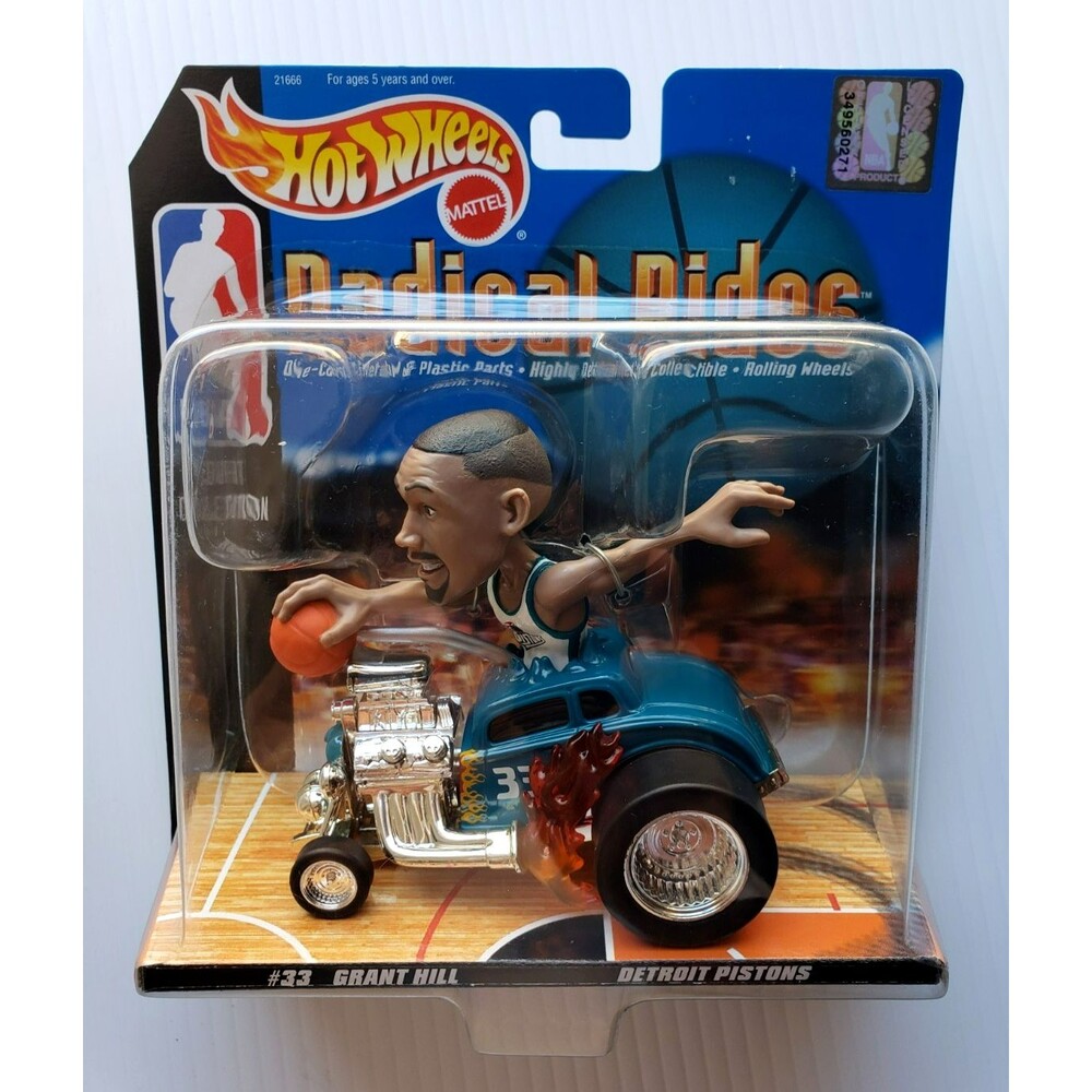 VTG 1998 Hot Wheels RADICAL RIDES GRANT HILL 33 DieCast Car NBA COURT COLLECTION